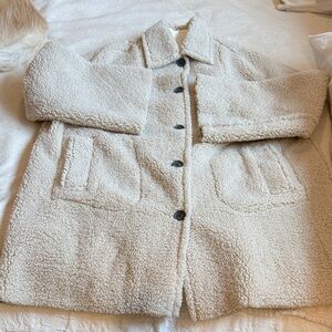 THE GREAT. Off-White Teddy Jacket